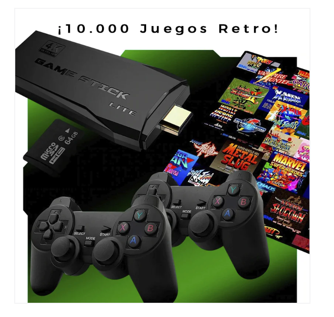 "🎮🔥 Consola Game Stick 64GB ¡Diversión Infinita! Envío GRATIS! 🚚✨"