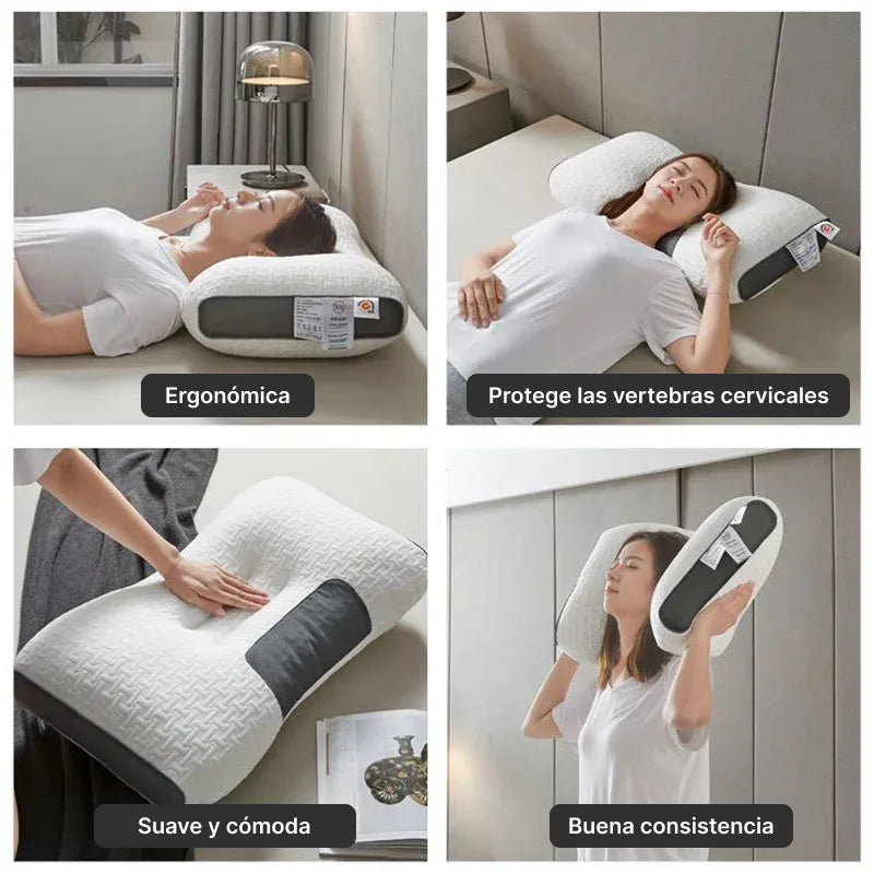 "🛏️💆‍♀️ Almohada Cervical Ajustable, ¡Sueño Perfecto y Envío GRATIS! 🚚✨"