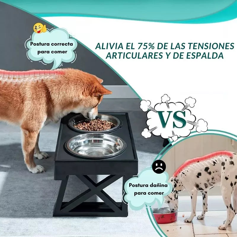 🐾 ¡Comedero y Bebedero Ajustable para Mascotas! 🍽️🚚 ¡Envío GRATIS! 🎉