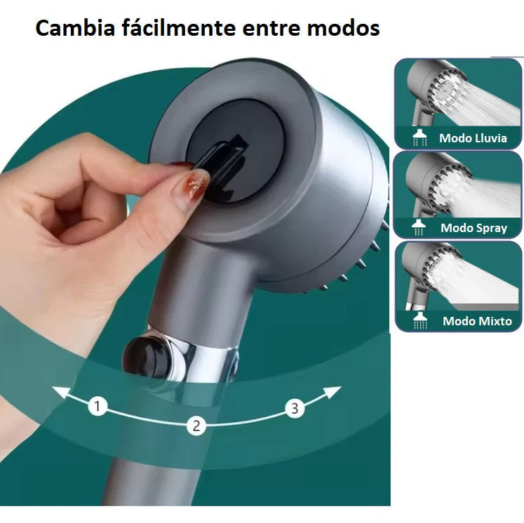 Cabezal De Ducha Con Masajeador Alta Pr