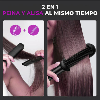 Cepillo Alisador Hair Straightener Brush