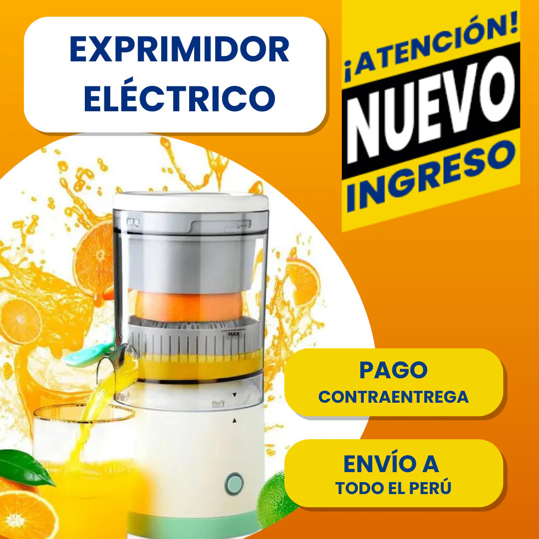 🍊 ¡Exprime Frescura al Instante! 🍹 Exprimidor Eléctrico Automático 🍋✨ ¡Envío GRATIS! 🚚🎉