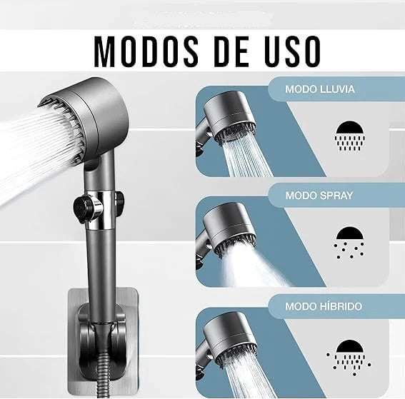 Cabezal De Ducha Con Masajeador Alta Pr