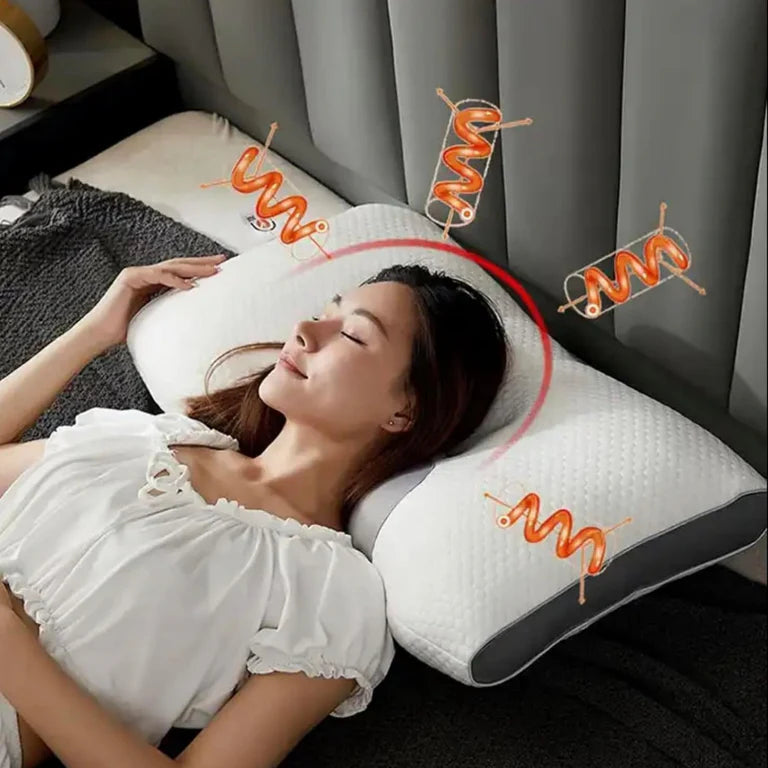 "🛏️💆‍♀️ Almohada Cervical Ajustable, ¡Sueño Perfecto y Envío GRATIS! 🚚✨"