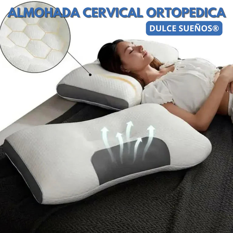 "🛏️💆‍♀️ Almohada Cervical Ajustable, ¡Sueño Perfecto y Envío GRATIS! 🚚✨"